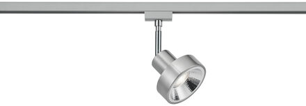 LED Railverlichting - Track Spot - Trion Dual Leonida - 2 Fase - GU10 Fitting - Rond - Mat Nikkel - Aluminium