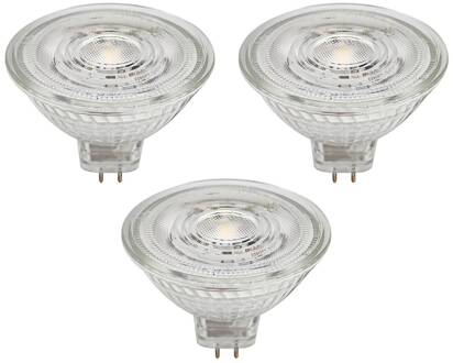 LED reflectorlamp GU5.3 4.3W 345lm 36° helder 830 set van 3 duidelijk