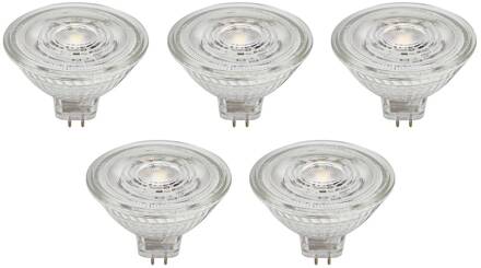 LED reflectorlamp GU5.3 4.3W 345lm 36° helder 840 set van 5 duidelijk