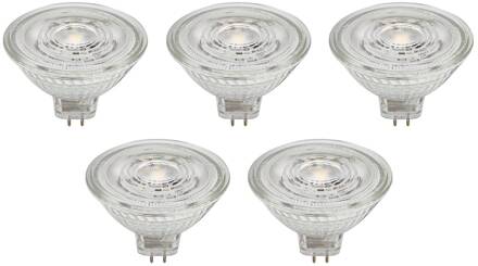 LED reflectorlamp GU5.3 4.9W 500lm 36° helder 840 set van 5 duidelijk