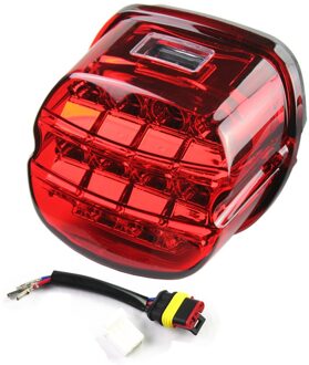 Led Rem Achterlicht Motorfiets Voor Flstf Night Train Touring Softail Sportster Road King Electra Road Glide rood
