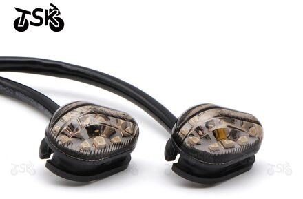 Led Richtingaanwijzer Voor Yamaha Fz 250 Fazer Fzs 150 FZ150i Fz 16 Motorfiets Accessoires Indicator Lamp Universele Mini zwart