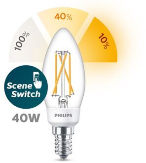 LED SceneSwitch filament kaars lamp - E14 5W 470lm 2200K+2500K+2700K 230...