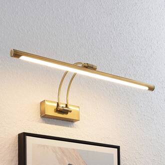 LED schilderij verlichting Dimitrij, gebogen, messing, metaal antiek messing