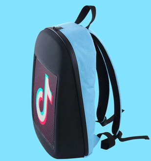 LED Screen Dynamic Advertising Backpack DIY Wifi APP Control Light Backpack Outdoor Walking Billboard Backpack Computer Backpack