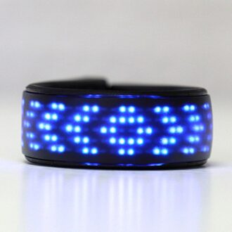 Led Screen Schoen Licht Clip Outdoor Night Running Fietsen Verlichte Schoen Clip THJ99 Blauw