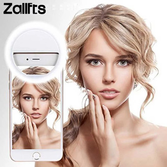 LED Selfie Ring Novelty Light Battery Models Ring Clip For Cell Phone Photo Lamp Anel De Luz Para Celular Backlight For Phone