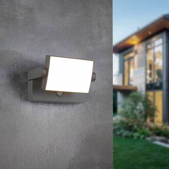 LED-sensor buitenwandlamp KANSAS antraciet breedte 20 cm IP54