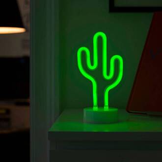 LED sfeerlamp Cactus, op batterijen transparant