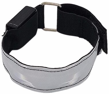 Led Slap Armband Lights Glow Band Strap Voor Hardlopen Fietsen Jogging 4-Pack Lichtgevende Armband Band Outdoor Fitness Sport band wit