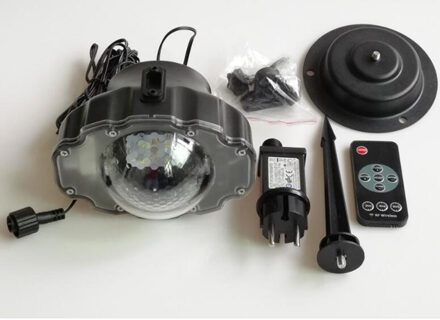 LED Sneeuwval Licht Afstandsbediening Kerst Sneeuw Vallen Projector Lichten Licht