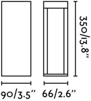 LED sokkellamp Cerler, bruin, 35 cm, metaal, IP65, CCT roestbruin