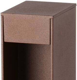 LED sokkellamp Cerler, bruin, 60 cm, metaal, IP65, CCT roestbruin