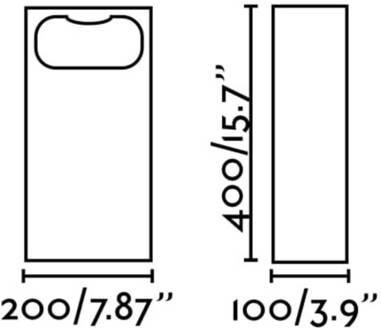 LED sokkellamp Glint, 2700K, 40 cm, grijs, beton, IP55 cementkleurig