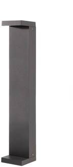 LED sokkellamp Lerna, hoogte 60 cm, aluminium, donkergrijs, CCT