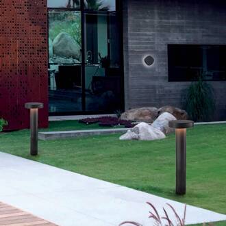 LED sokkellamp Onda, IP54, hoogte 50 cm zwart