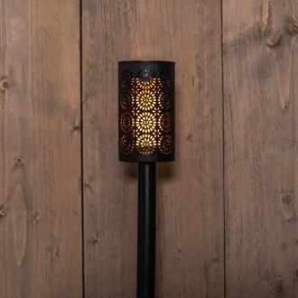 LED Solar fakkel zwart 7,5x49cm