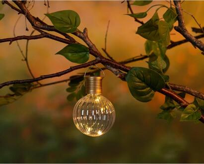 LED Solar Garden Light Ø8-H11cm Warm Wit