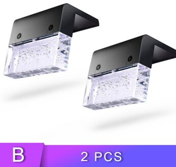 Led Solar Lamp Tuinverlichting Outdoor Waterdichte Solar Zonlicht Rgb Licht Gradiënt Tuin Decor Trap Hek Lamp Voor Patio Yard 2 stk