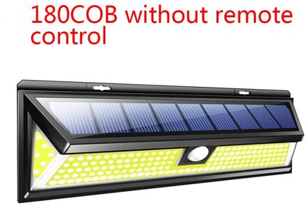Led Solar Light 180 Cob Outdoor Solar Lamp Motion Sensor Solar Powered Spotlight Muur Zonlicht Voor Outdoor Straat Tuin Decor nee afgelegen controle