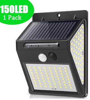 Led Solar Light Outdoor Motion Sensor Wandlamp Waterdichte Zonne-energie Pathway Licht (100/150LED 1/2/4/8 Pcs) 150 LED 1 Pack