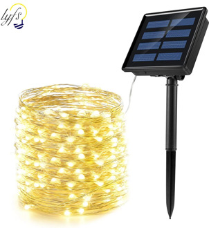 LED Solar Light Outdoor Waterproof Fairy Garland String Lights Christmas Party Garden Solar Lamp Decoration 7/12/22/32/42M