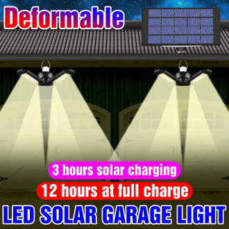 LED Solar Light Waterproof Folding Garage Lamp 60W 80W Lights Control Sensor WaLL Lamp LED Courtyard Solar Pendant Bombillas