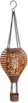 LED Solar Luchtballon terra 12,7x38cm bruin