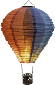 LED Solar Luchtballon vlameffect 29x58cm multi