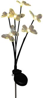 LED Solar Steker vlinders 6,5x70cm verschillende