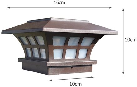 Led Solar Tuin Pijler Lamp Waterdicht Kolom Licht Voor Binnenplaats Veranda Yard Led Light Tuinpad Landschap Lichten