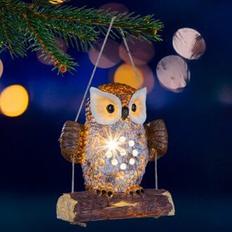 LED-solaruil op een schommel