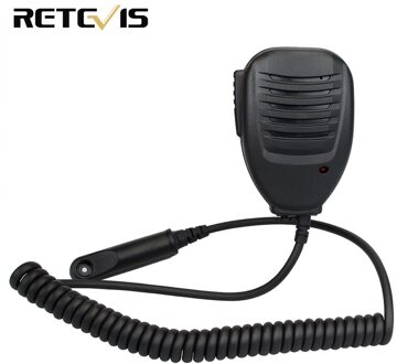 LED Speaker Microfoon Met 3.5mm Mono Jack voor Retevis RT6 Waterdichte Walkie Talkie Ham Radio J9114M