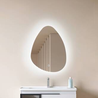 LED-spiegel Celestiel, druppelvormig, CCT, 60 cm chroom