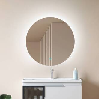 LED spiegel Celestiel, rond, verwarmbaar, CCT, Ø 60 cm chroom