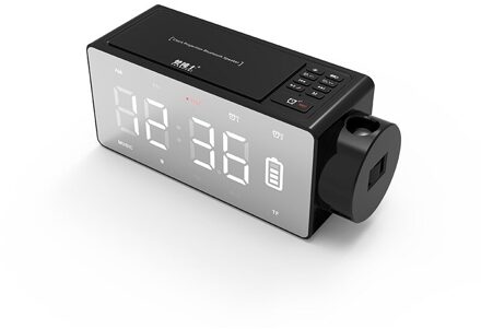 Led Spiegel Diy Dual Wekker Audio Smart Home Klok Projectie Bluetooth Speaker Subwoofer