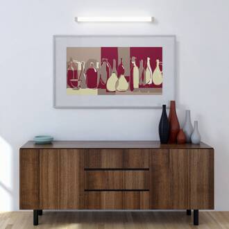 LED spiegellamp 512, 3.000 K, 35 cm, wit wit, gesatineerd