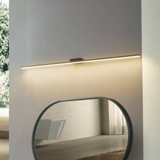 LED spiegellamp Kivana, zwart, metaal, 120cm IP44 zwart mat