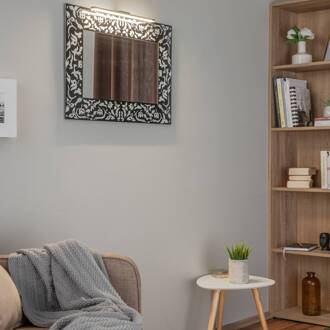 LED spiegellamp Triga IP44 zwart 40cm, 3.000K