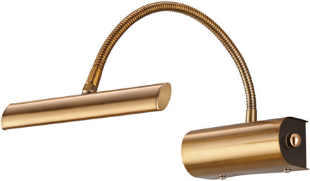 LED Spiegelverlichting - Schilderijverlichting - Trion Curty - 4W - Warm Wit 3000K - Dimbaar - Ovaal - Oud Brons - Bruin