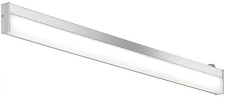 LED Spiegelverlichting - Trion Nalina - 9W - Spatwaterdicht IP44 - Warm Wit 3000K - Glans Chroom - Aluminium - OSRAM Zilverkleurig