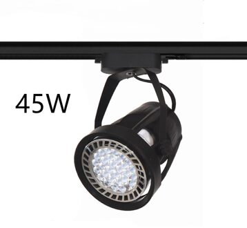 Led Spoor Licht 360 Dergee Rotatie Verstelbare Led Rail Spot Led Lamp Indoor Kleding Winkel Geleid Spoor Armaturen 45W zwart / warm wit