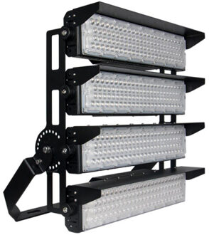 LED Sportveldverlichting - Stadionverlichting - Breedstraler - Rinzu Straly - 1000 Watt - 170000 Lumen - Helder/Koud Wit Zwart