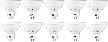 Led Spot 10 Pack - Aigi Firona - Gu5.3 Mr16 Fitting - 3w - Helder/koud Wit 6400k - 12v