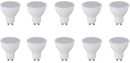 LED Spot 10 Pack - Aigi - GU10 Fitting - 6W - Helder/Koud Wit 6400K