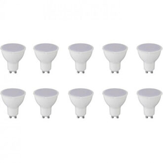 LED Spot 10 Pack - Aigi - GU10 Fitting - 8W - Warm Wit 3000K