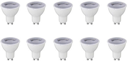 LED Spot 10 Pack - GU10 Fitting - Dimbaar - 6W - Helder/Koud Wit 6400K