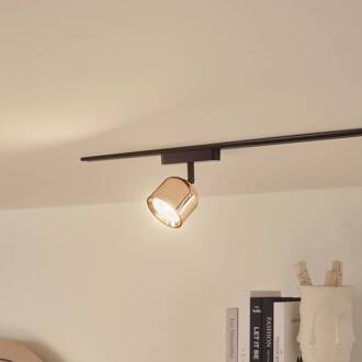 LED spot 48 V Lumaro, roségoud, Ø 8,2cm, aluminium, dimbaar