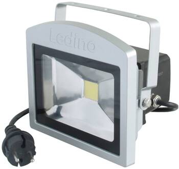 LED spot Benrath 20NB, noodverlichting, 19 cm hoog zilver, helder