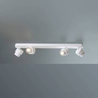 LED spot BRUSH, wit, 70 cm, 4-lamps, metaal, dimbaar, 2.700 K